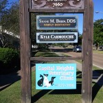 Capital Heights Veterinary Clinic HDU Sand Blasted Signs - Greater Baton Rouge Signs